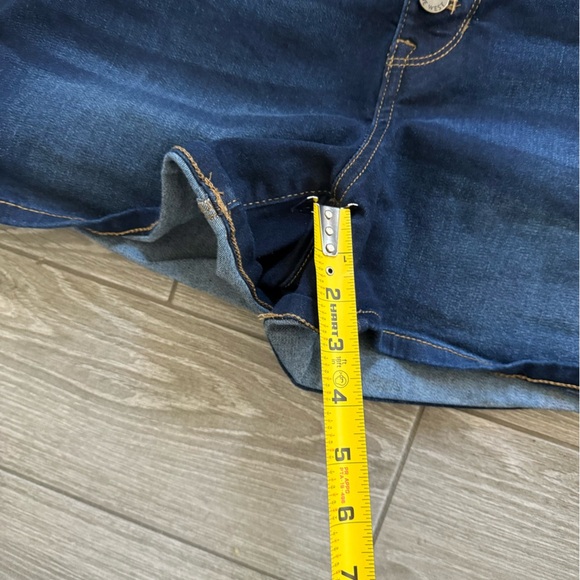 Nine West|Women’s dark blue Denim high waisted Jean Shorts,button fly•••size 10 - Picture 11 of 12